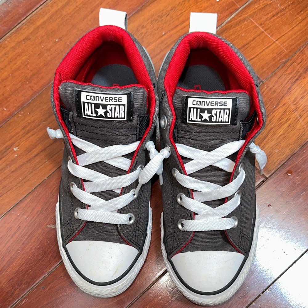 Converse All Star Kids Shoes - Black and Red